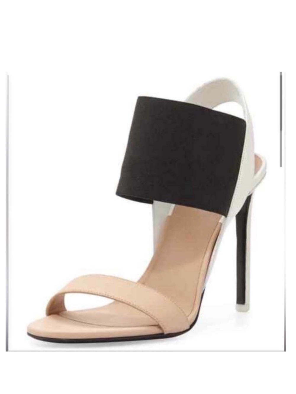 VINCE Gaudin Size 9.5 Leather Color Block Strappy Heels Original $350